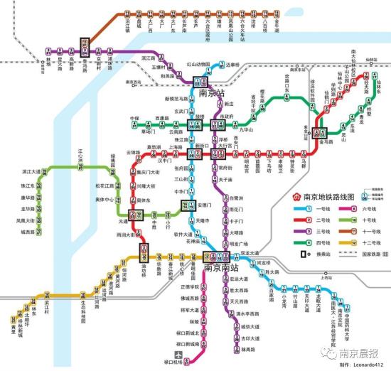 南京地鐵線路圖2019 南京地鐵線路圖最新