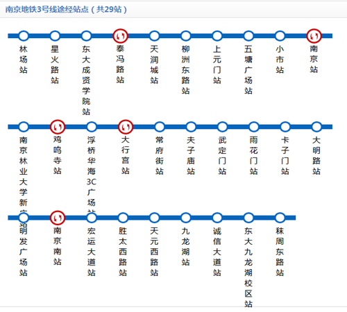 南京地鐵3號線線路圖2019 南京地鐵線路圖最新