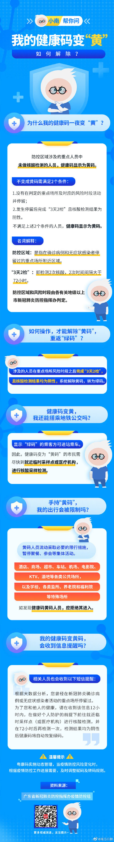 健康碼變黃怎么回事 健康碼變黃什么意思 怎么解除