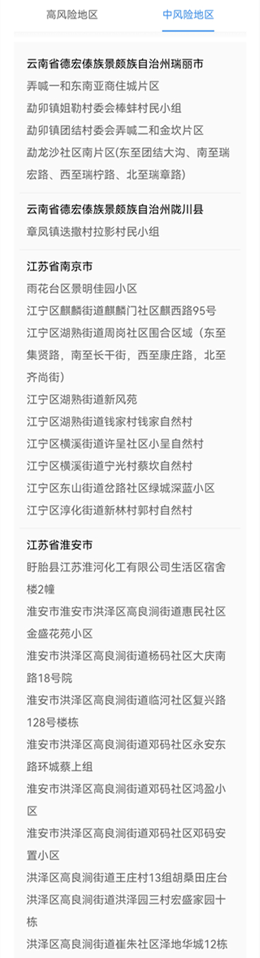 最新全國疫情中高風(fēng)險等級地區(qū)名單(2021年8月13日更新)