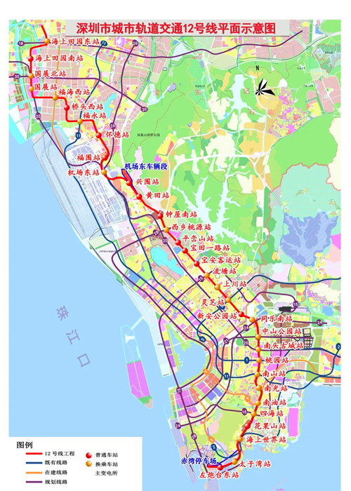 深圳地鐵12號線福海西站多圖放送!還有出入口信息“劇透”!