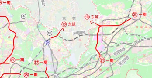 深圳地鐵10號線東延什么時候開工（位置+站點圖）