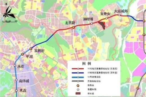 深圳地鐵10號線東延什么時候開工（位置+站點圖）